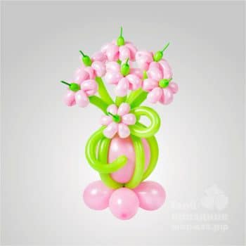 Букет на шаре «Розовая нежность»