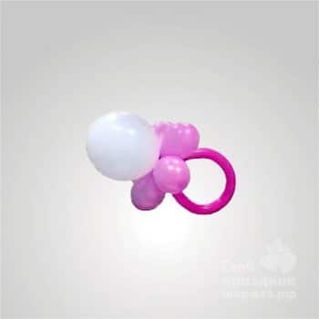 Композиция из воздушных шаров «Соска для девочки»