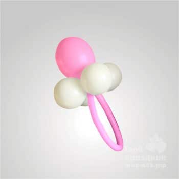 Композиция из воздушных шаров «Соска для девочки», с гелием, летающая
