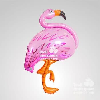 Розовый фламинго - фольгированный шар. Шары39.рф