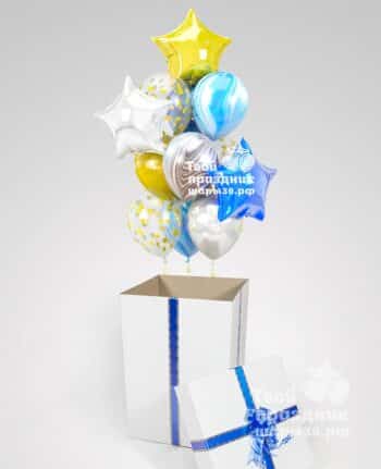 Чудесный подарок - Коробка с воздушными шарами. Шары39.рф, звоните - 52-01-67