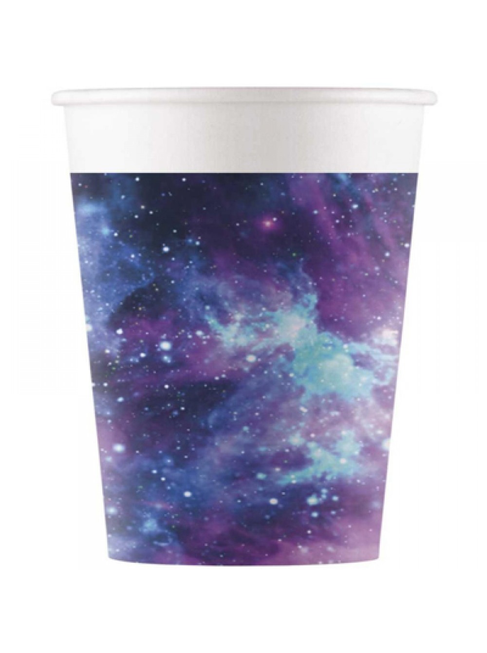 Стакан бумажный одноразовый Галактика 200мл уп. 8шт Стакан одноразовый Галактика. Шары39.рф.Калининград