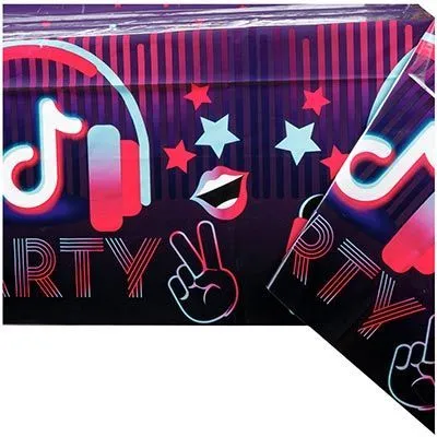 скатерть малиновая с фиолетовым блогер party.Шары39.Калининград