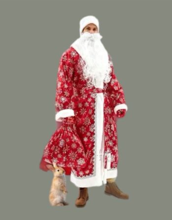 Комплект Деда Мороза атласный красный. шары39.рф. Калининград.