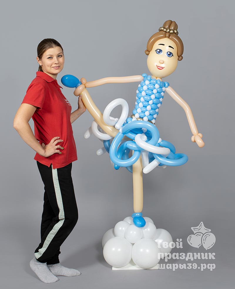 Спортсменка - Шимнастка из воздушных шаров. Шары39