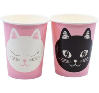 Стакан одноразовый праздничный Котики. шары39.рф. Калининград