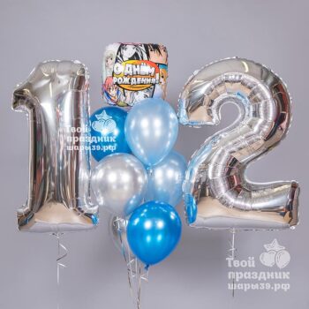 Набор шаров на день рождения с Аниме. Шары39
