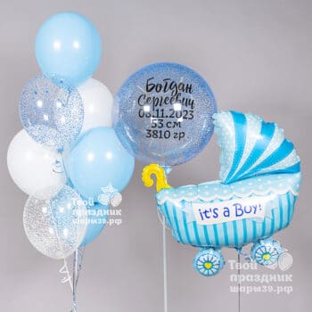 Набор шаров на рождение мальчика! Шары39 - выписка в Калининграде