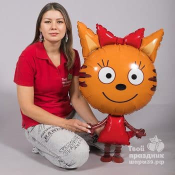 Ходячие шары - Кошечка Карамелька из мультфильма Три кота - фигура ходячая. Калининград, Шары39