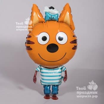 Ходячие шары - Котик Коржик из мультфильма Три кота - фигура ходячая. Калининград, Шары39